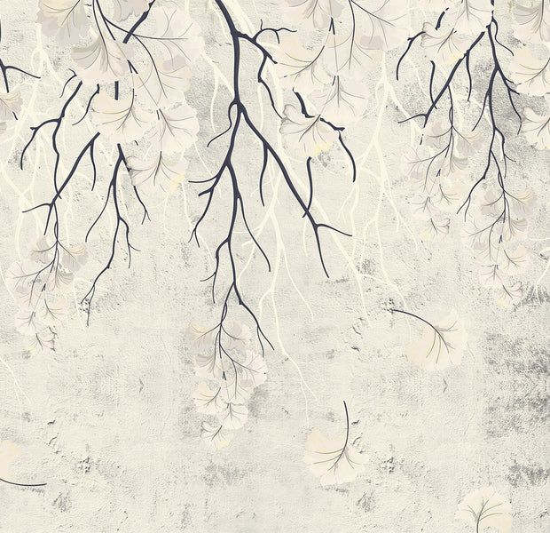Floral Wallpaper Wall Mural - Mysterious Hanging Plants