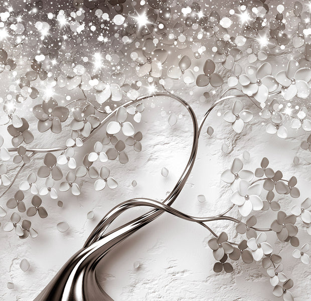 Floral Wallpaper Wall Mural - Star Tree