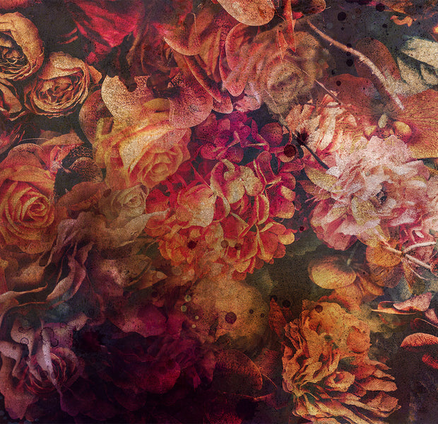 Floral Wallpaper Wall Mural - Vintage Flowers