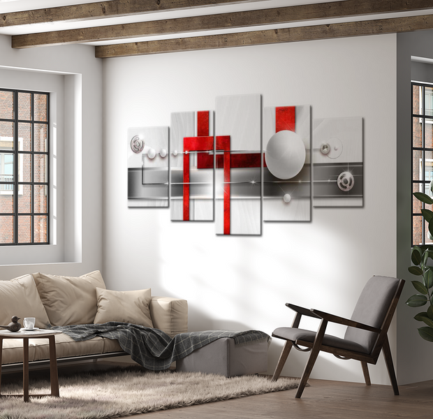 Glam Canvas Wall Art - Abstract Harmony - 5 Pieces