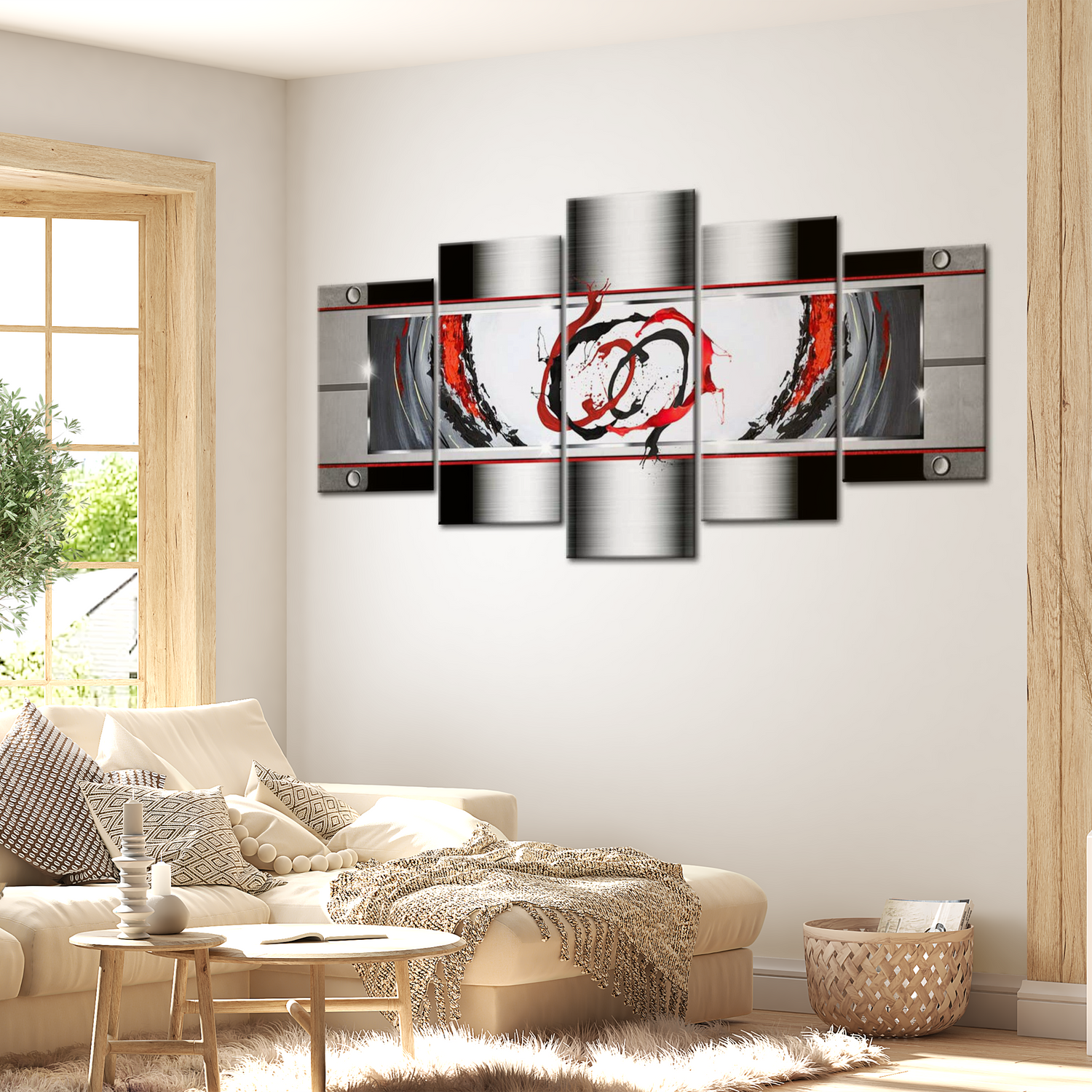 Stretched Canvas Glamour Art - Breath Of Platinum 40"Wx20"H