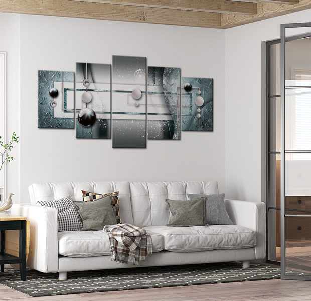 Glam Canvas Wall Art - Blue Harmony - 5 Pieces