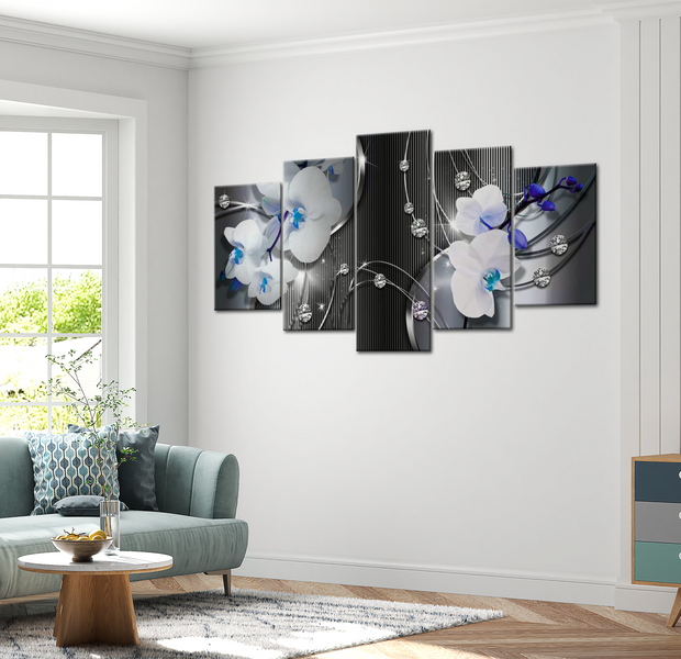 Glam Canvas Wall Art - Blue Imagination - 5 Pieces