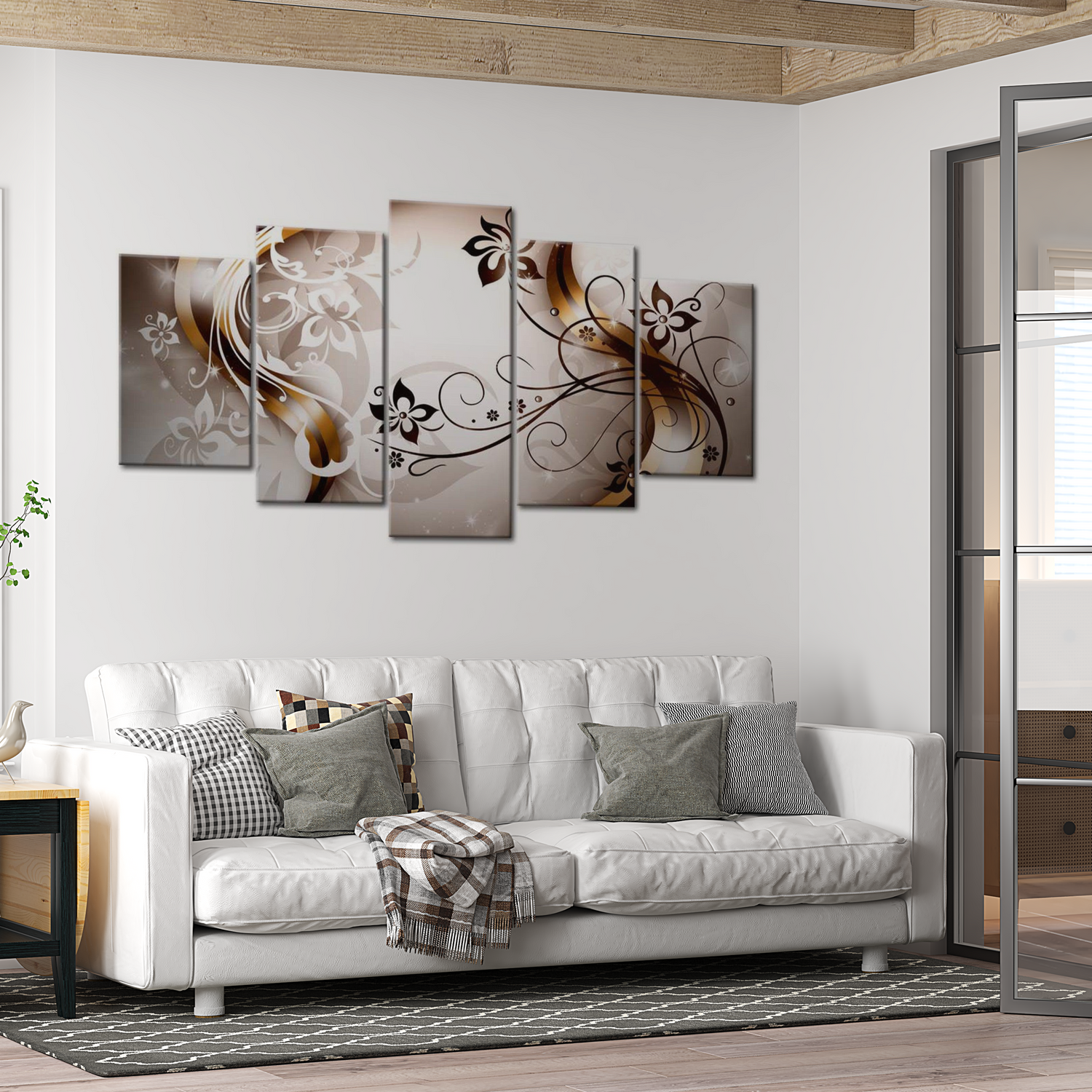 Stretched Canvas Glamour Art - Harmonious Delicacy 40"Wx20"H