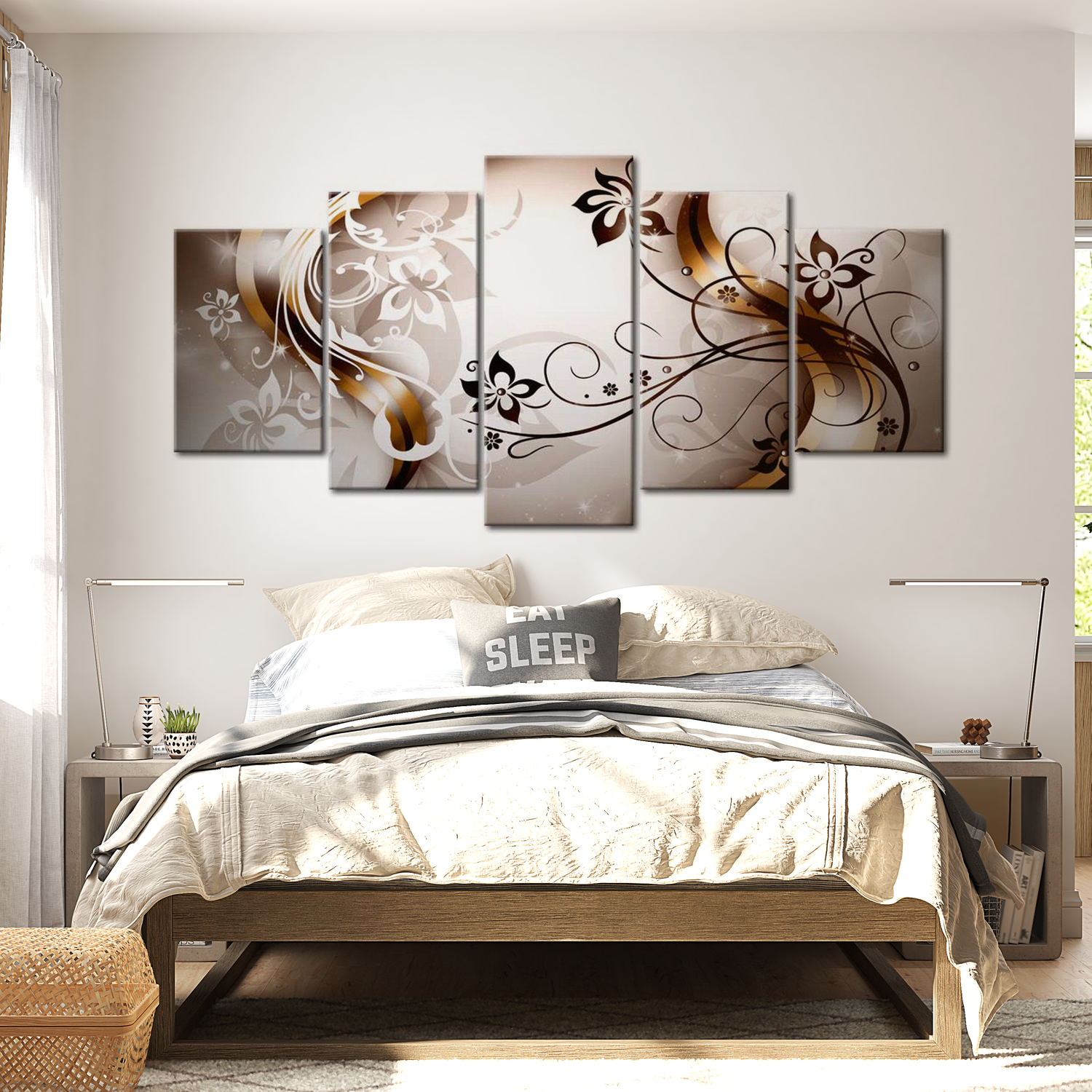 Stretched Canvas Glamour Art - Harmonious Delicacy 40"Wx20"H