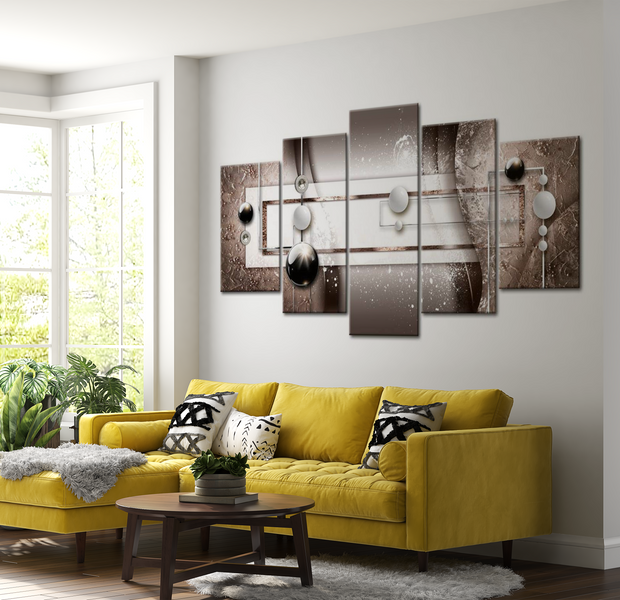 Glam Canvas Wall Art - Brown Passion - 5 Pieces