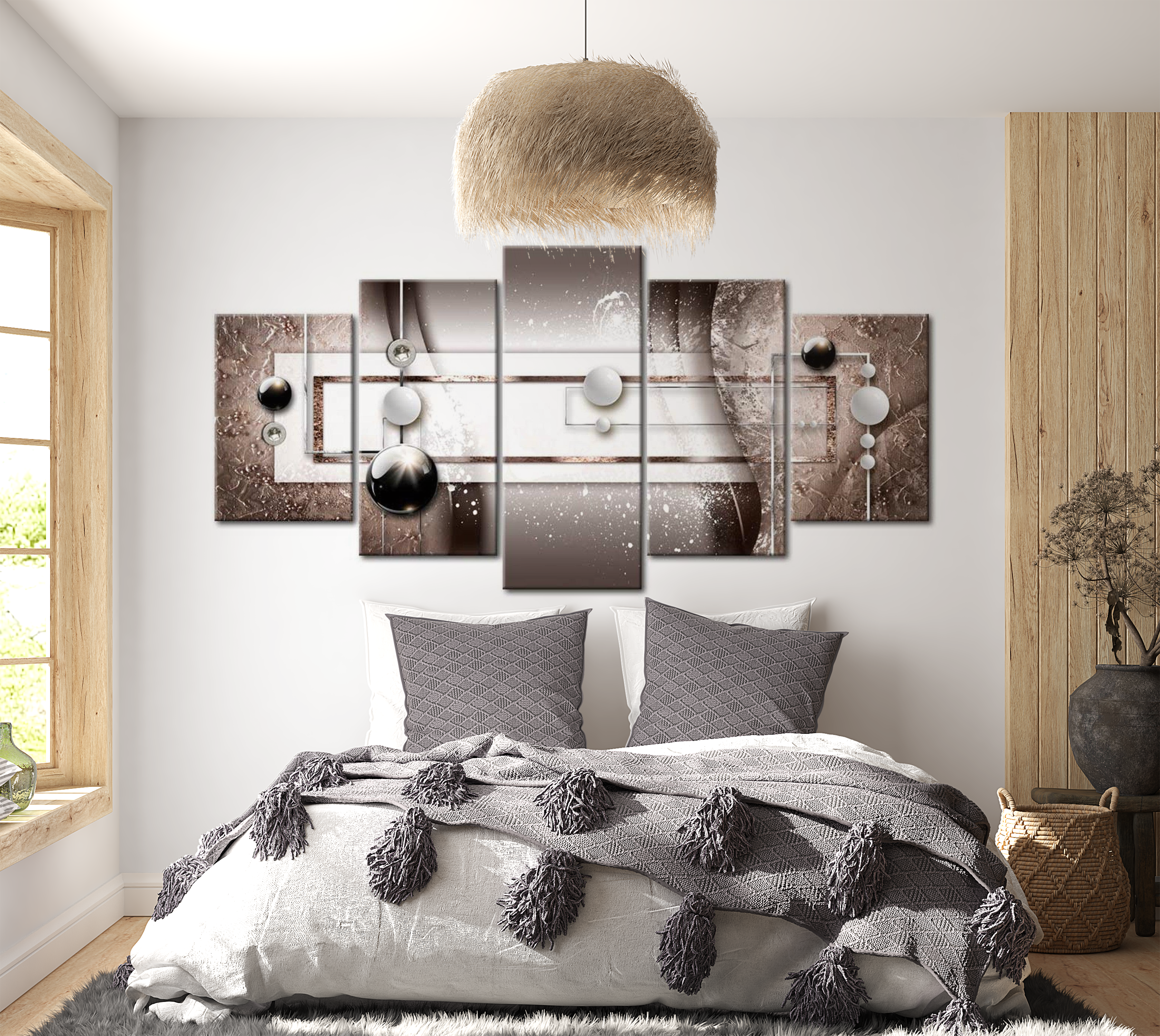 Stretched Canvas Glamour Art - Brown Passion 40"Wx20"H