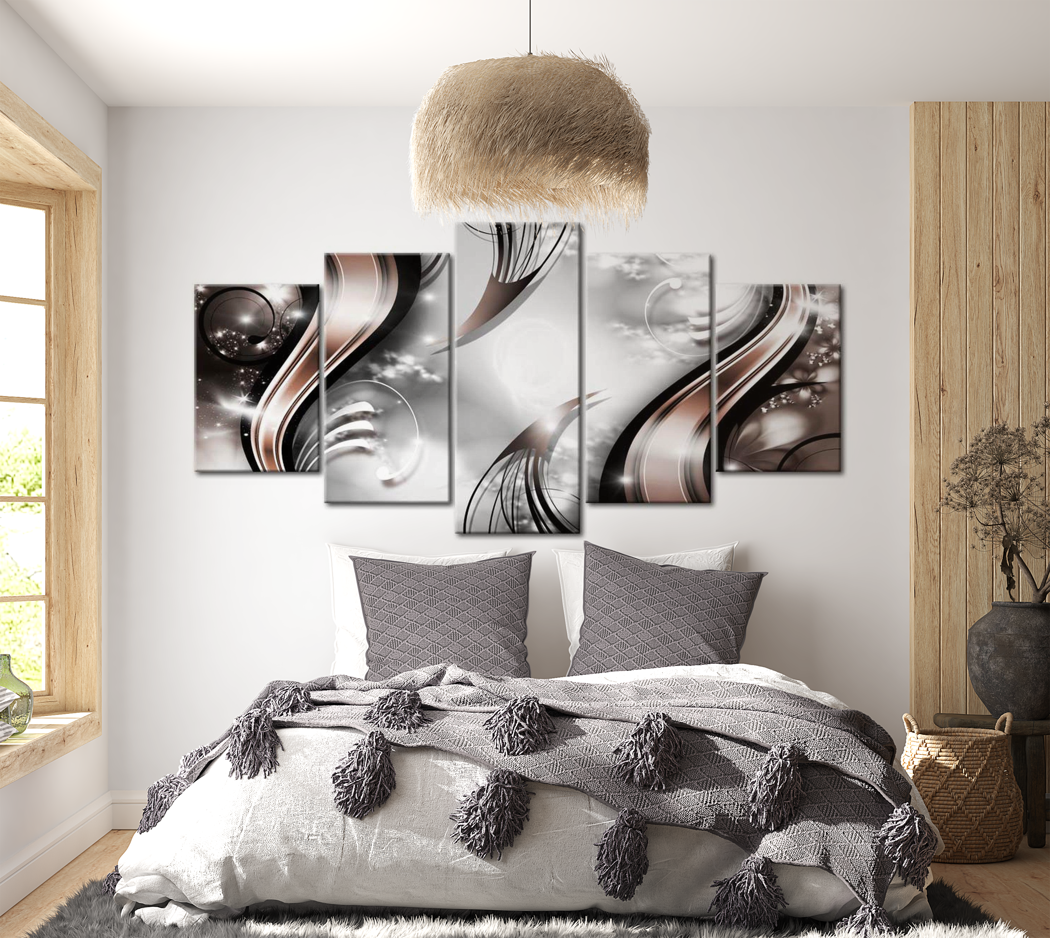 Stretched Canvas Glamour Art - Cinnamon Mirage 40"Wx20"H