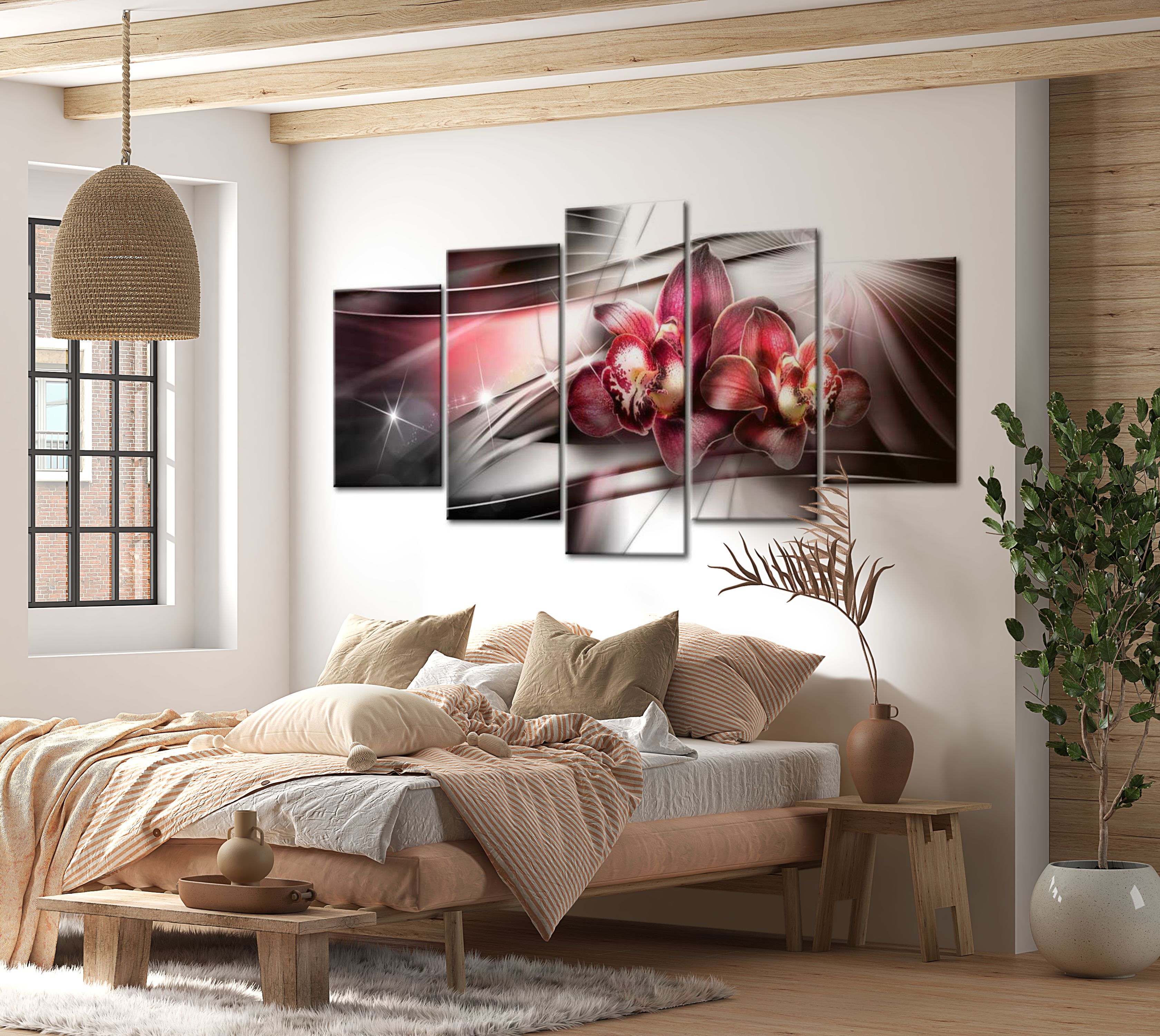 Glam Canvas Wall Art - Dark Beauty - 5 Pieces