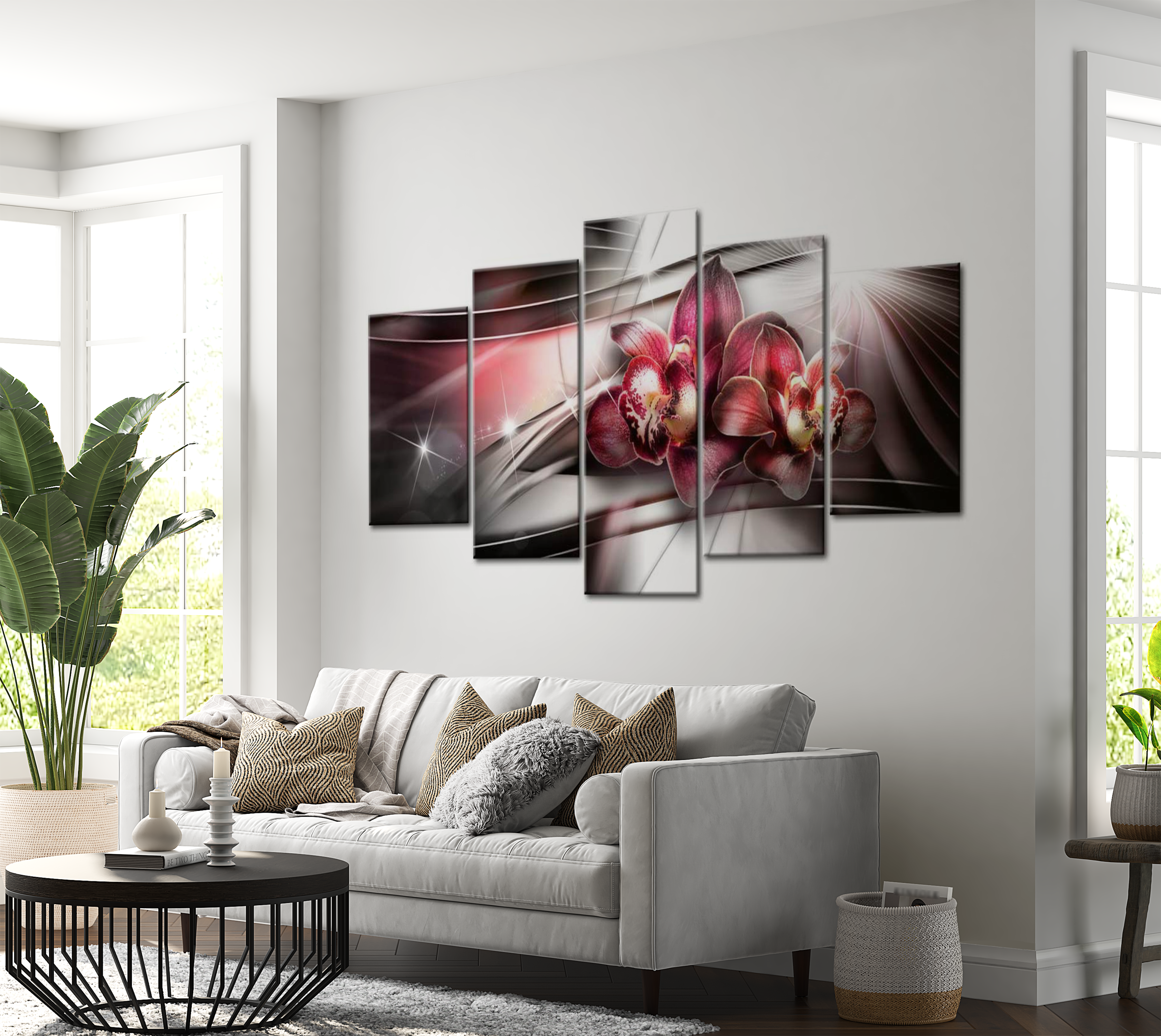 Glam Canvas Wall Art - Dark Beauty - 5 Pieces