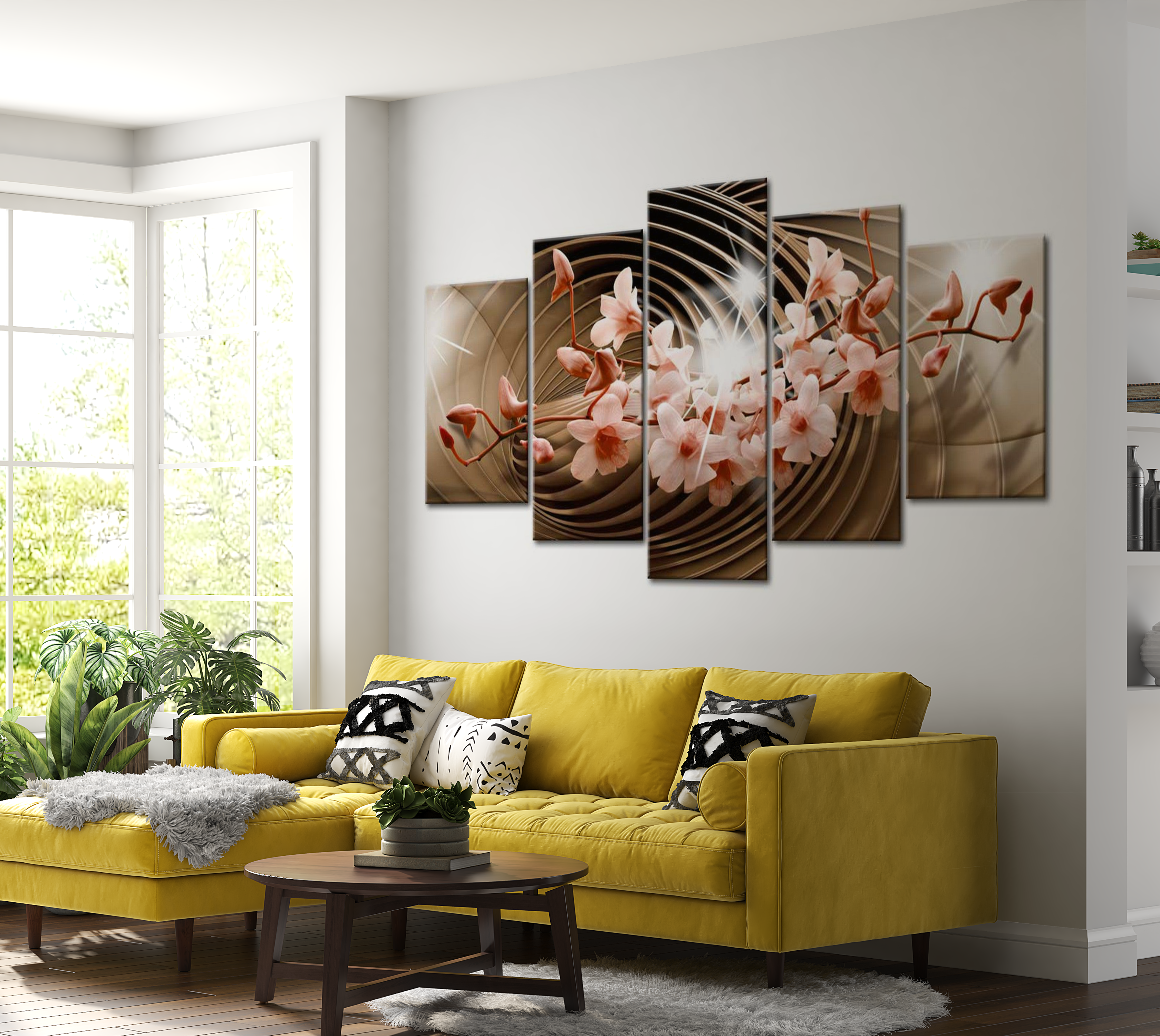 Stretched Canvas Glamour Art - Desert Spiral 40"Wx20"H