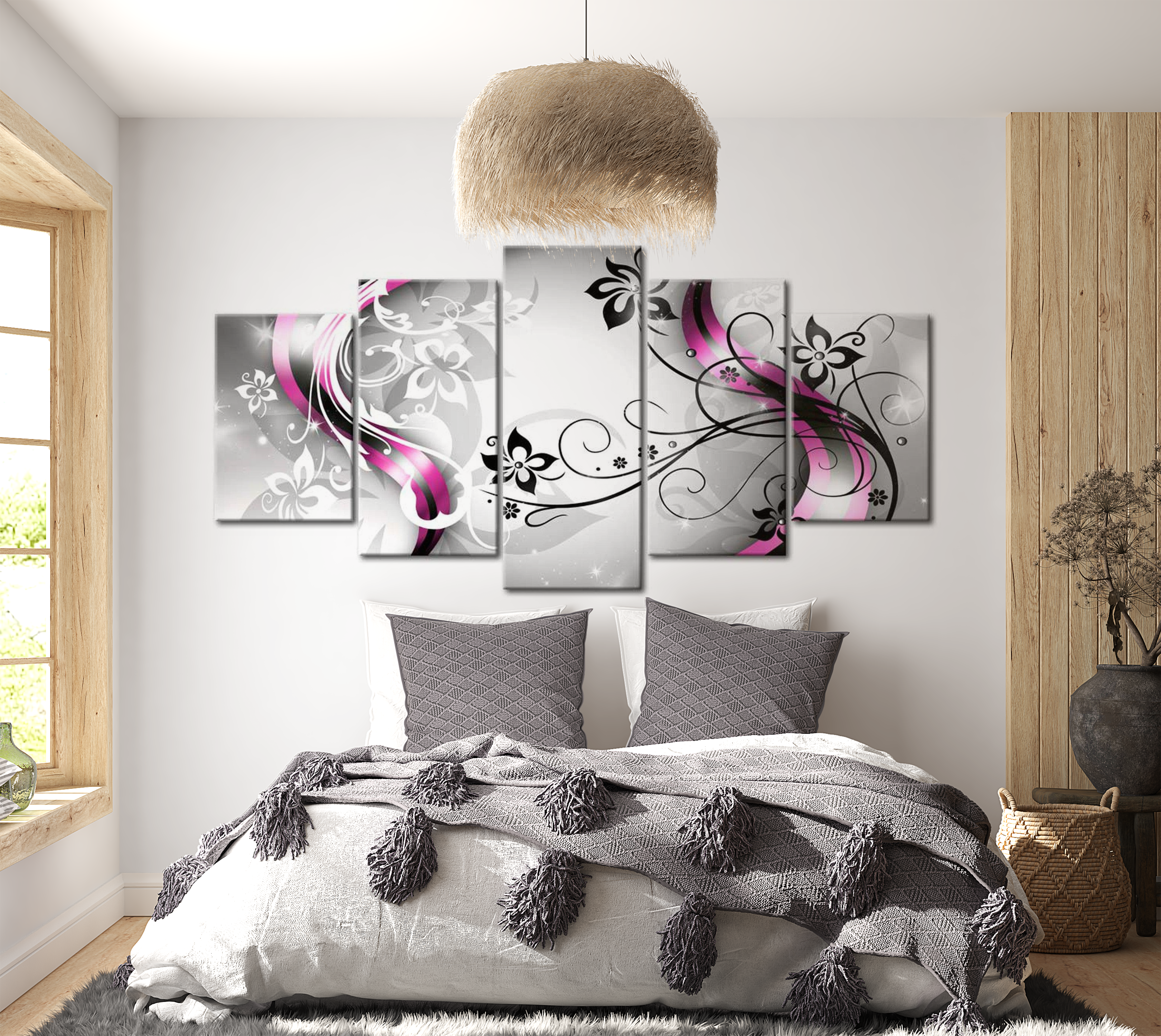 Glam Canvas Wall Art - Delicate Elegance - 5 Pieces