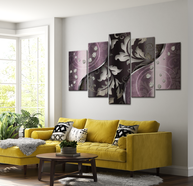 Glam Canvas Wall Art - Diamond Charm - 5 Pieces