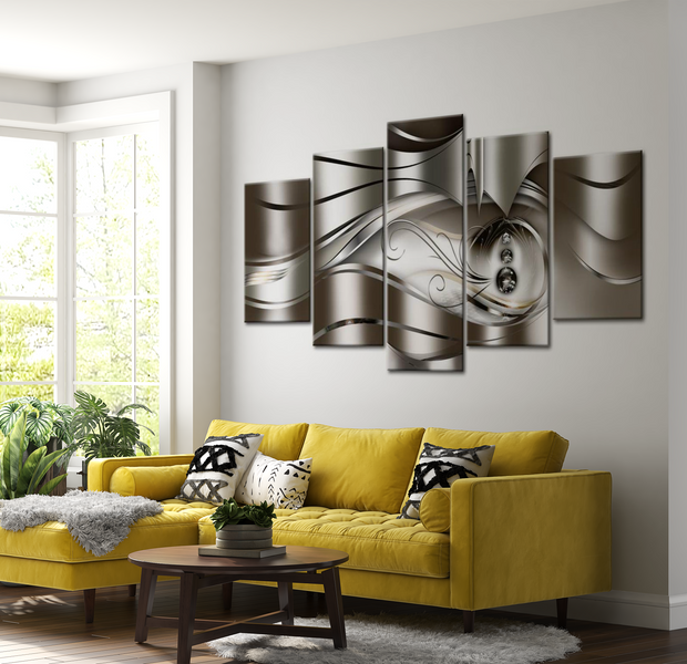 Glam Canvas Wall Art - Diamond Drops - 5 Pieces