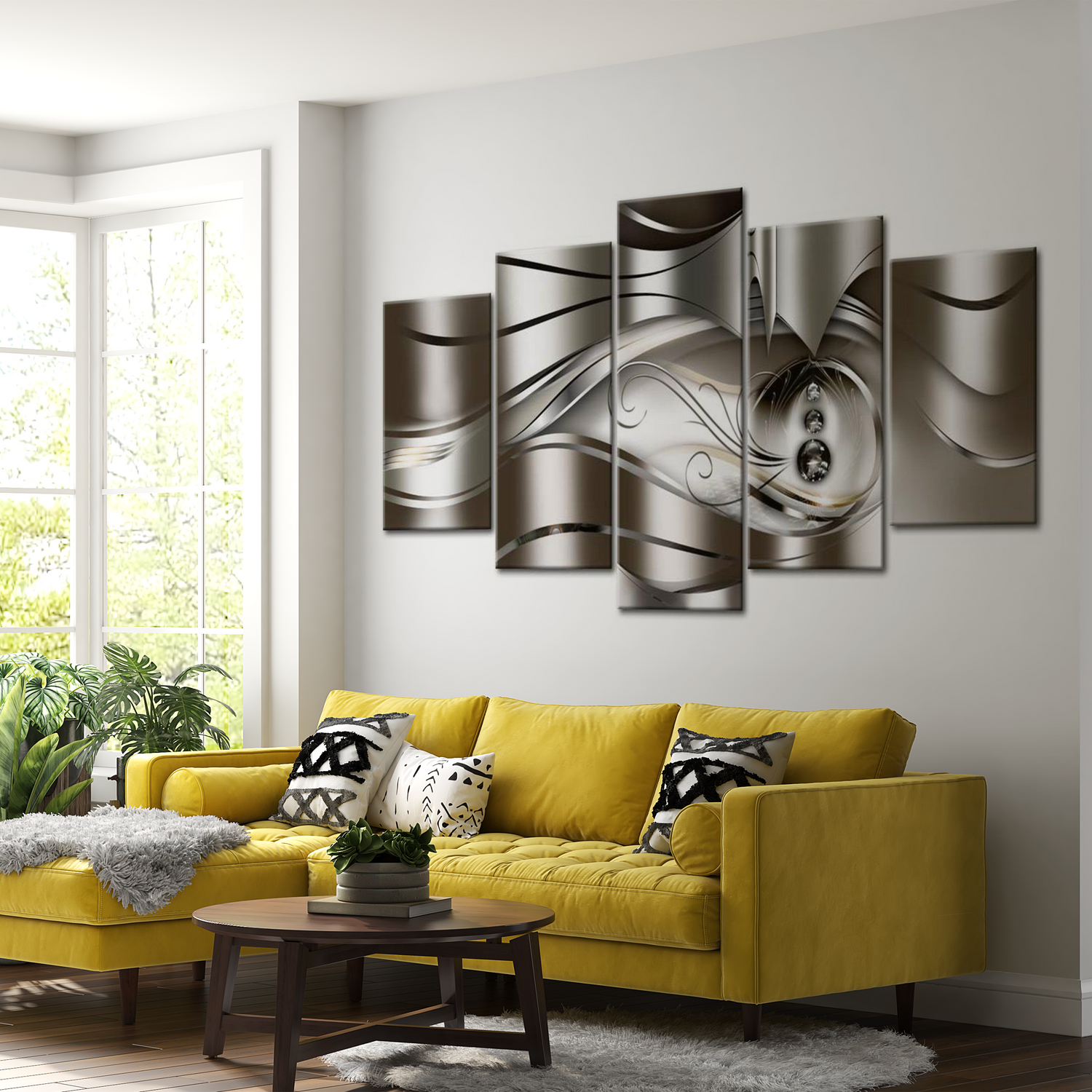 Stretched Canvas Glamour Art - Diamond Drops 40"Wx20"H