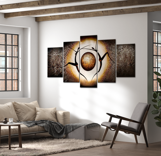 Glam Canvas Wall Art - Earth Dance - 5 Pieces
