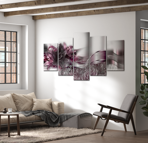 Glam Canvas Wall Art - Enchanted Blooms - 5 Pieces