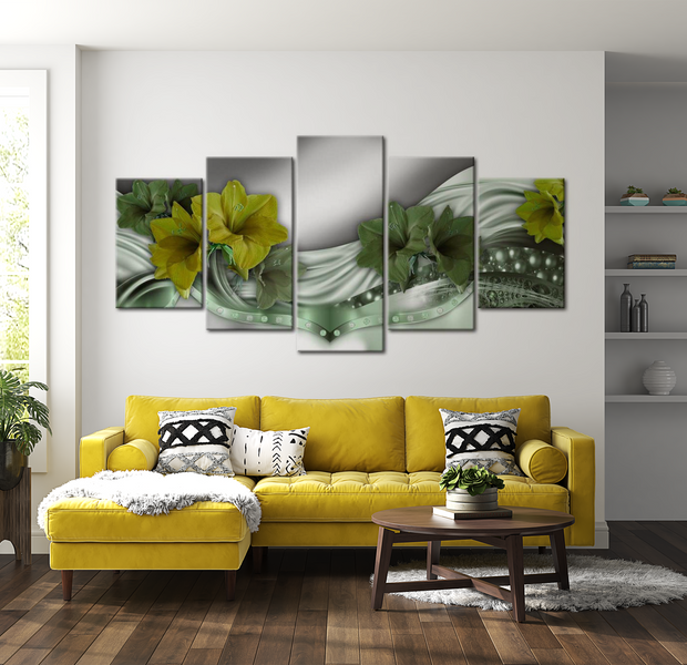 Glam Canvas Wall Art - Floral Melody - 5 Pieces