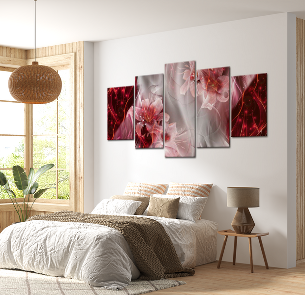 Glam Canvas Wall Art - Floral Muse - 5 Pieces