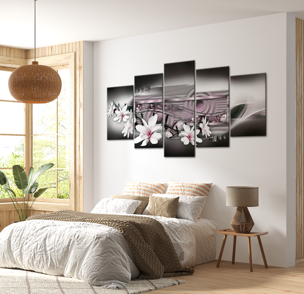 Glam Canvas Wall Art - Flower Expression - 5 Pieces