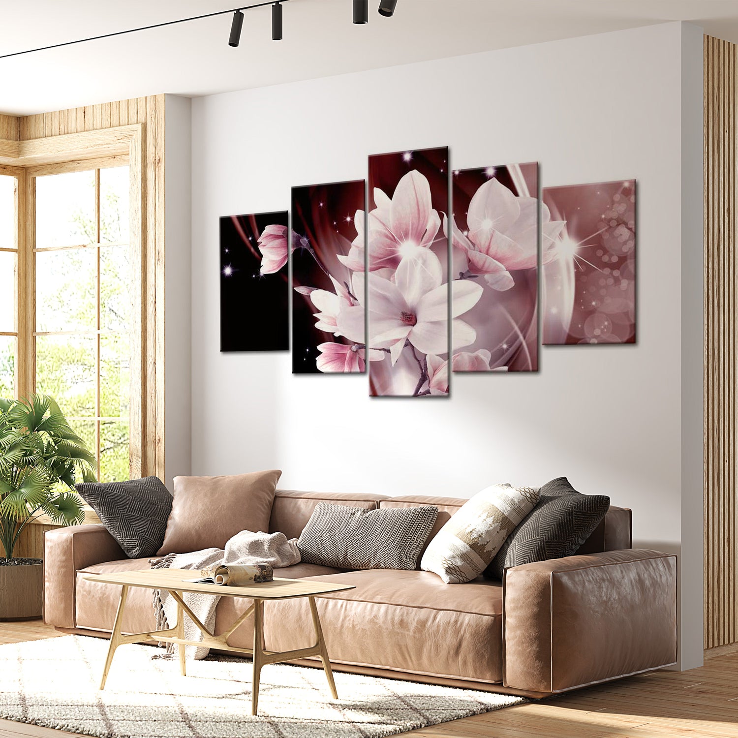 Glam Canvas Wall Art - Flower Muse - 5 Pieces