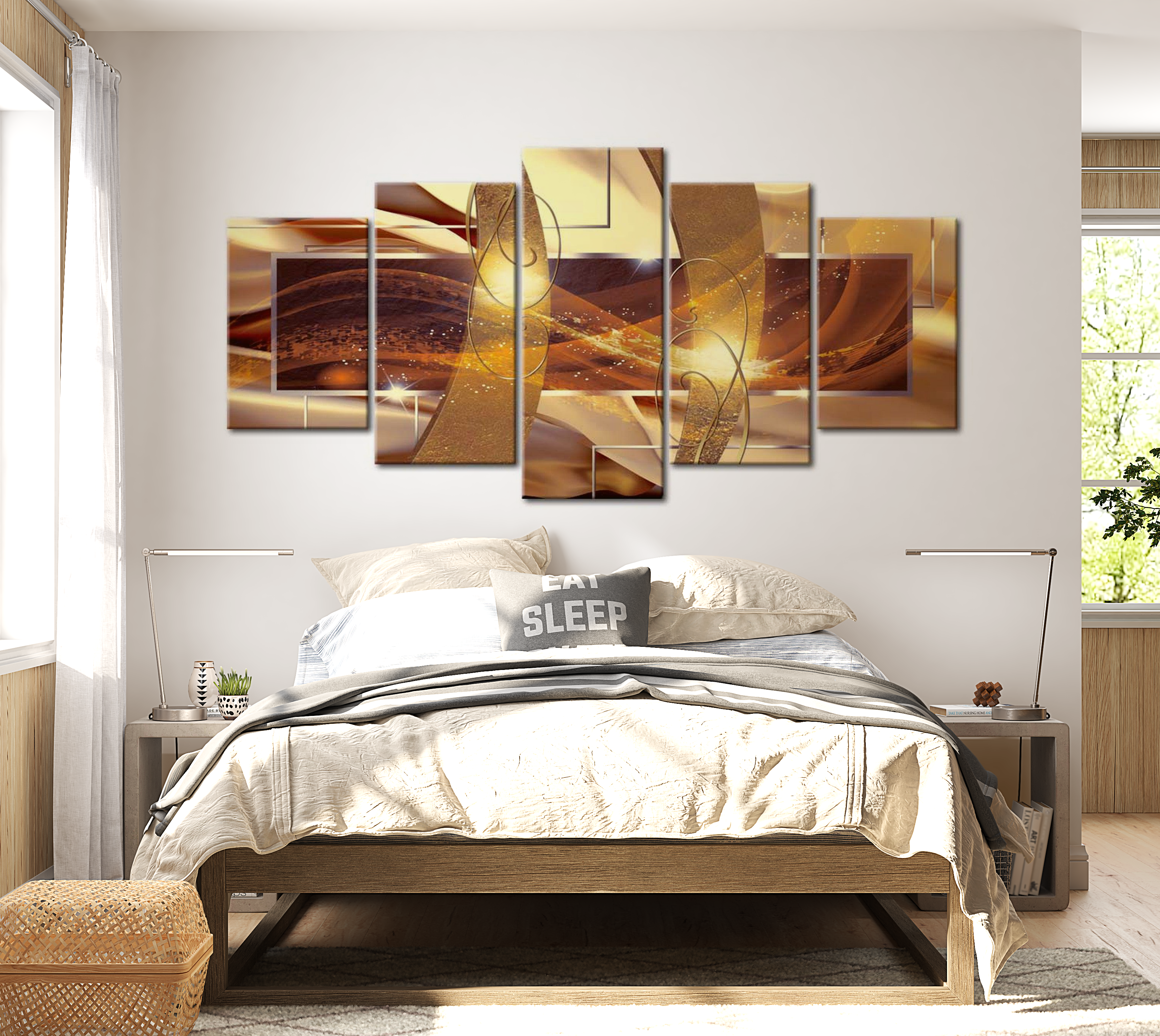 Stretched Canvas Glamour Art - Volcano Of Energy 40"Wx20"H