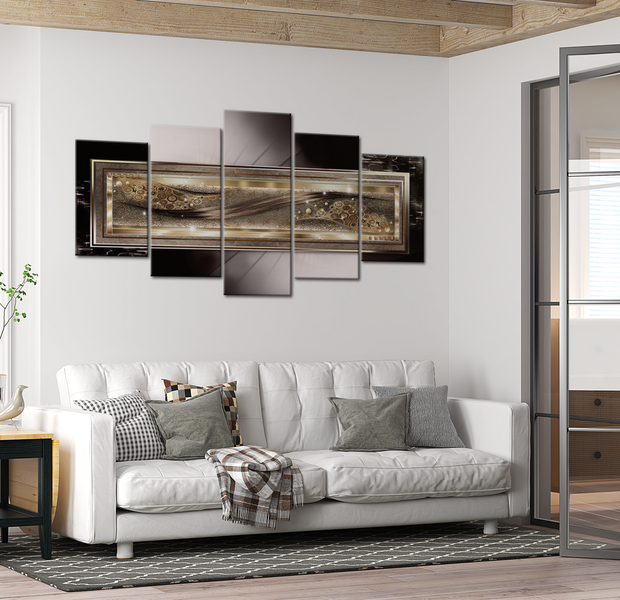 Glam Canvas Wall Art - Golden Moments - 5 Pieces