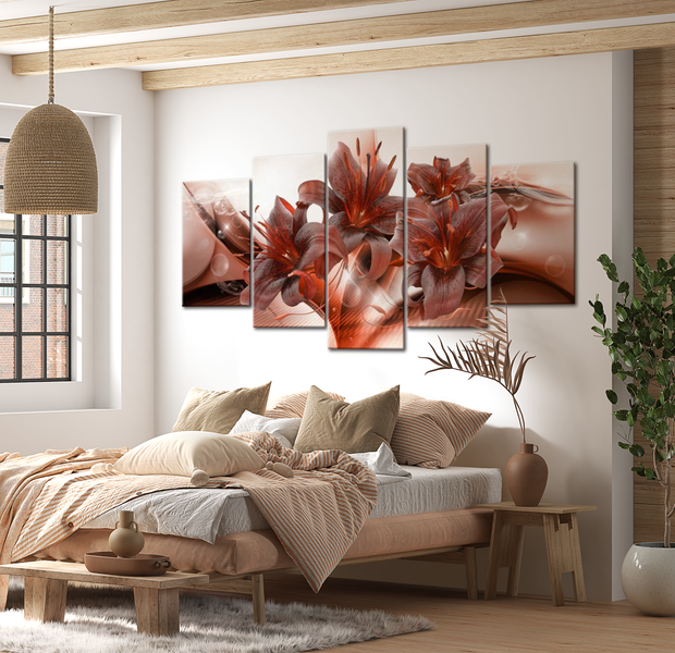 Glam Canvas Wall Art - Heat Of Passion - 5 Pieces