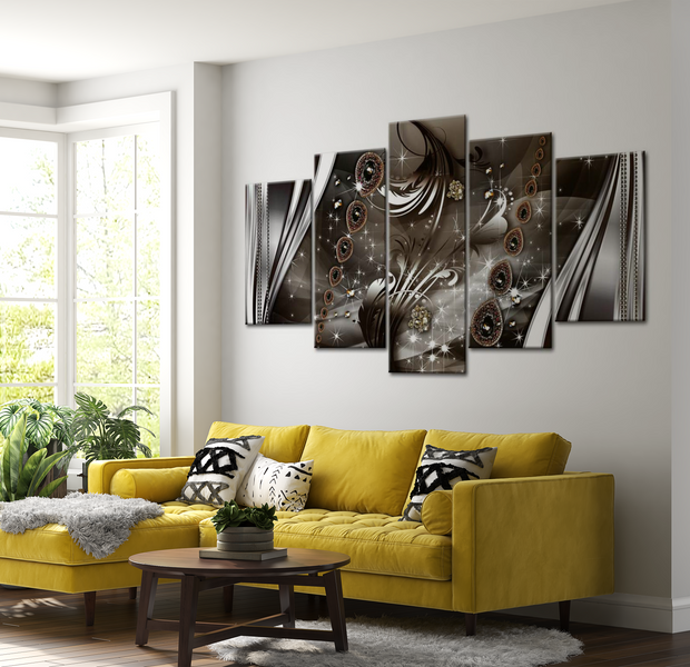 Glam Canvas Wall Art - Improvisation - 5 Pieces
