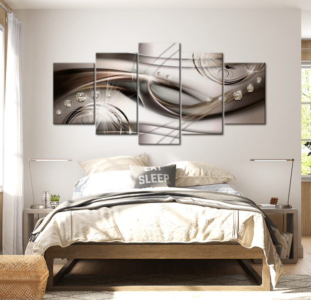 Glam Canvas Wall Art - Jeweled Journey - 5 Pieces