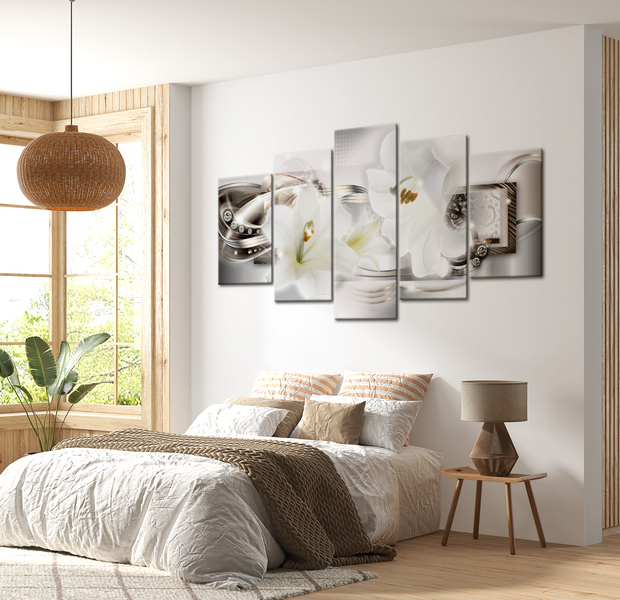 Glam Canvas Wall Art - Lily Fragrance - 5 Pieces