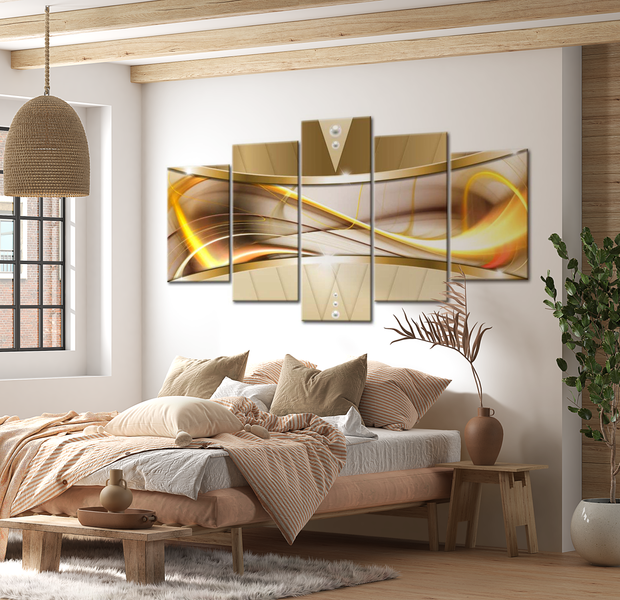 Glam Canvas Wall Art - Lustrous Visions - 5 Pieces