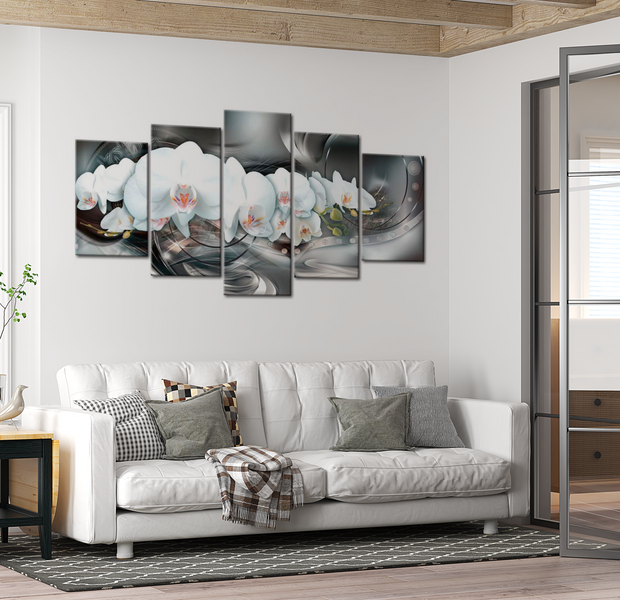Glam Canvas Wall Art - Magical Orchid - 5 Pieces