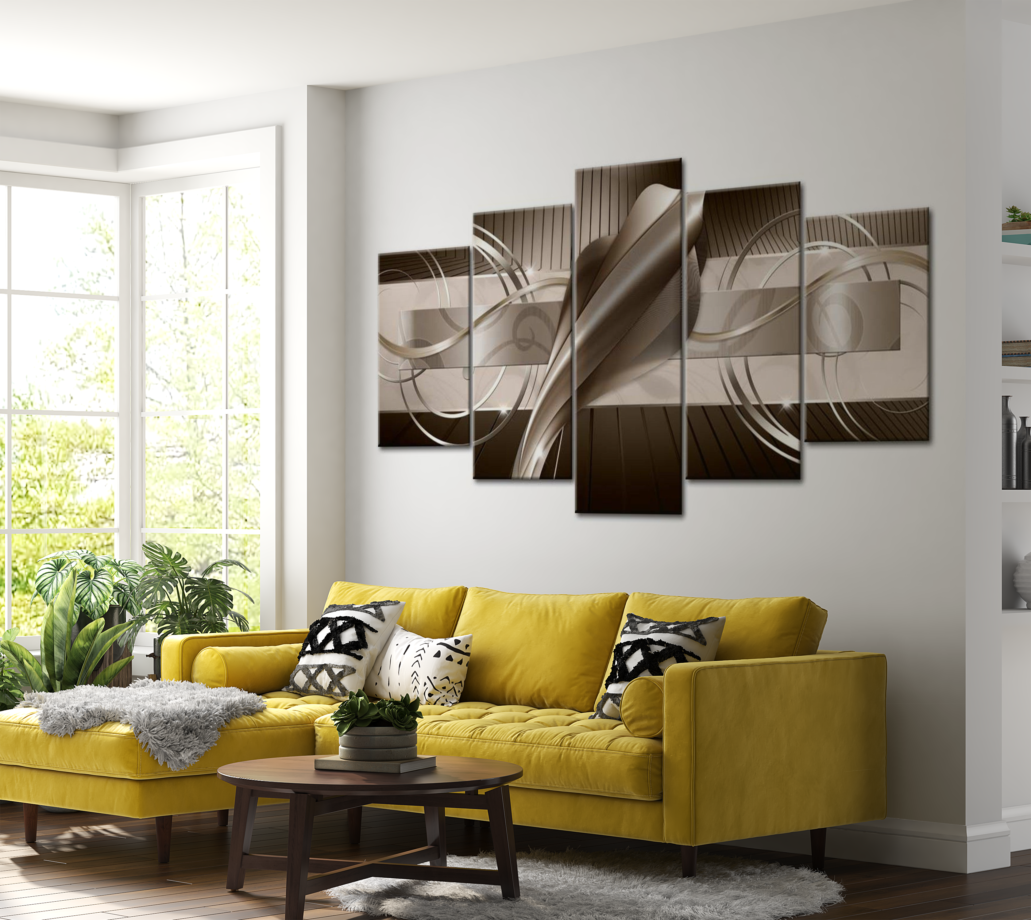 Glam Canvas Wall Art - Majestic Melody - 5 Pieces