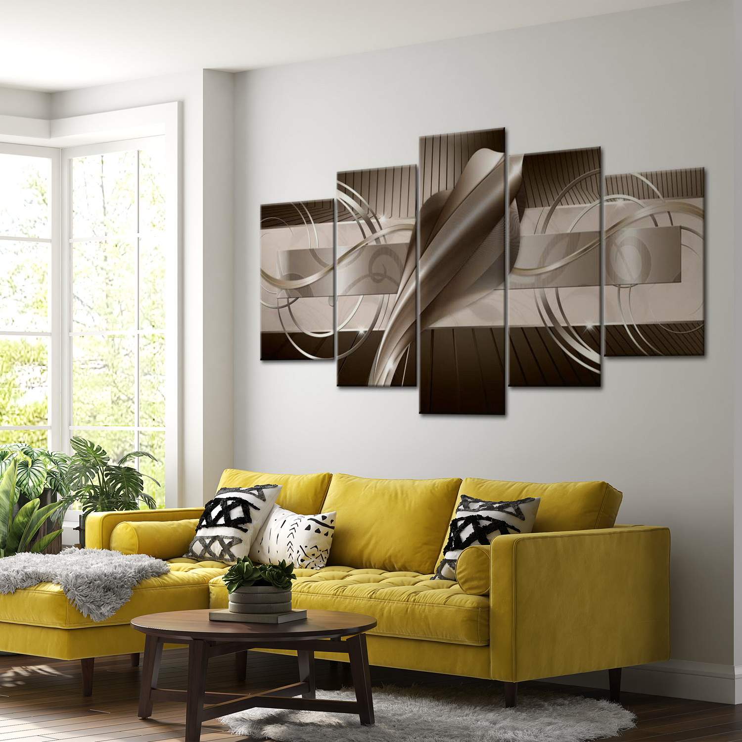 Stretched Canvas Glamour Art - Brown Cobra 40"Wx20"H