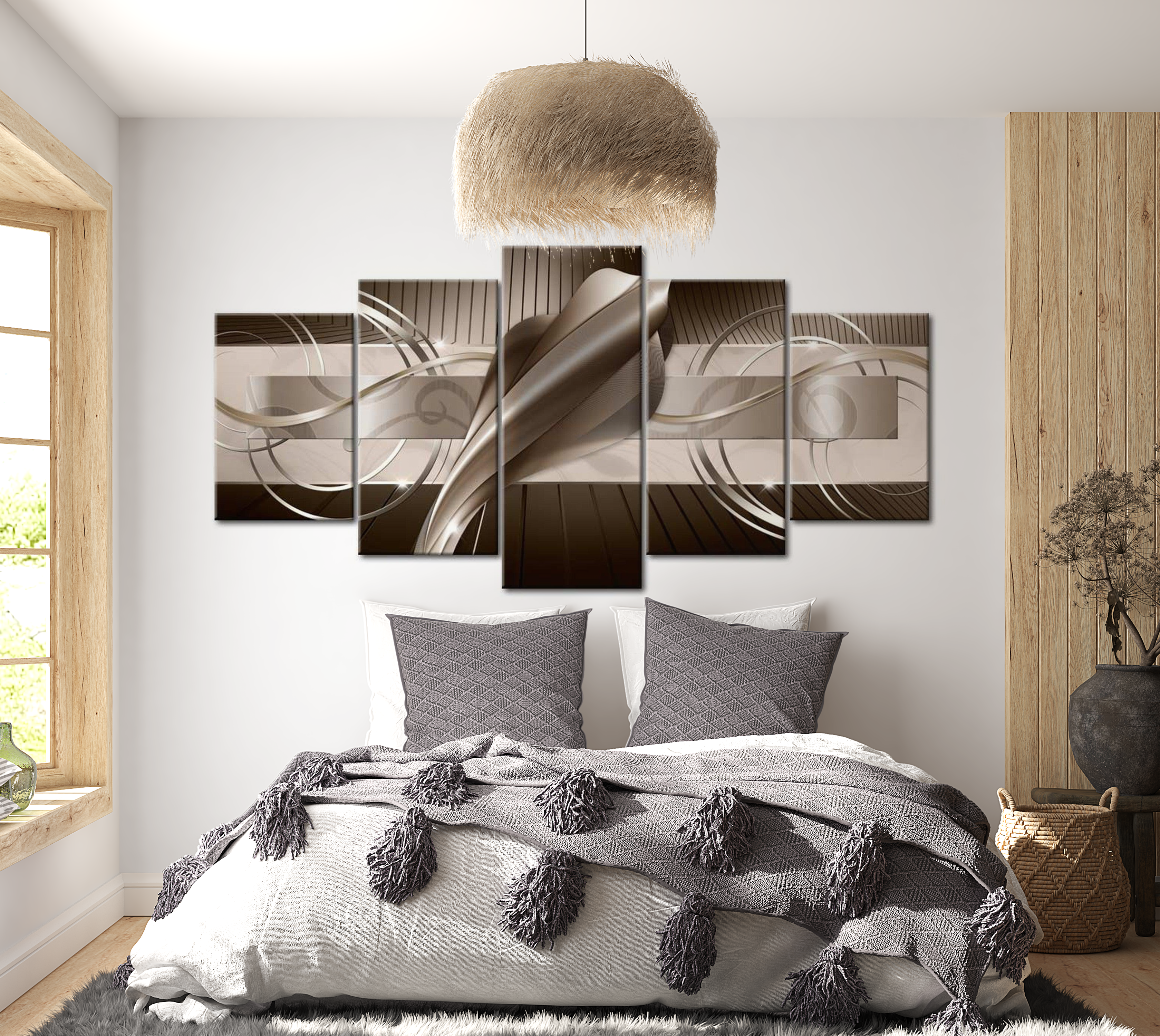 Stretched Canvas Glamour Art - Brown Cobra 40"Wx20"H