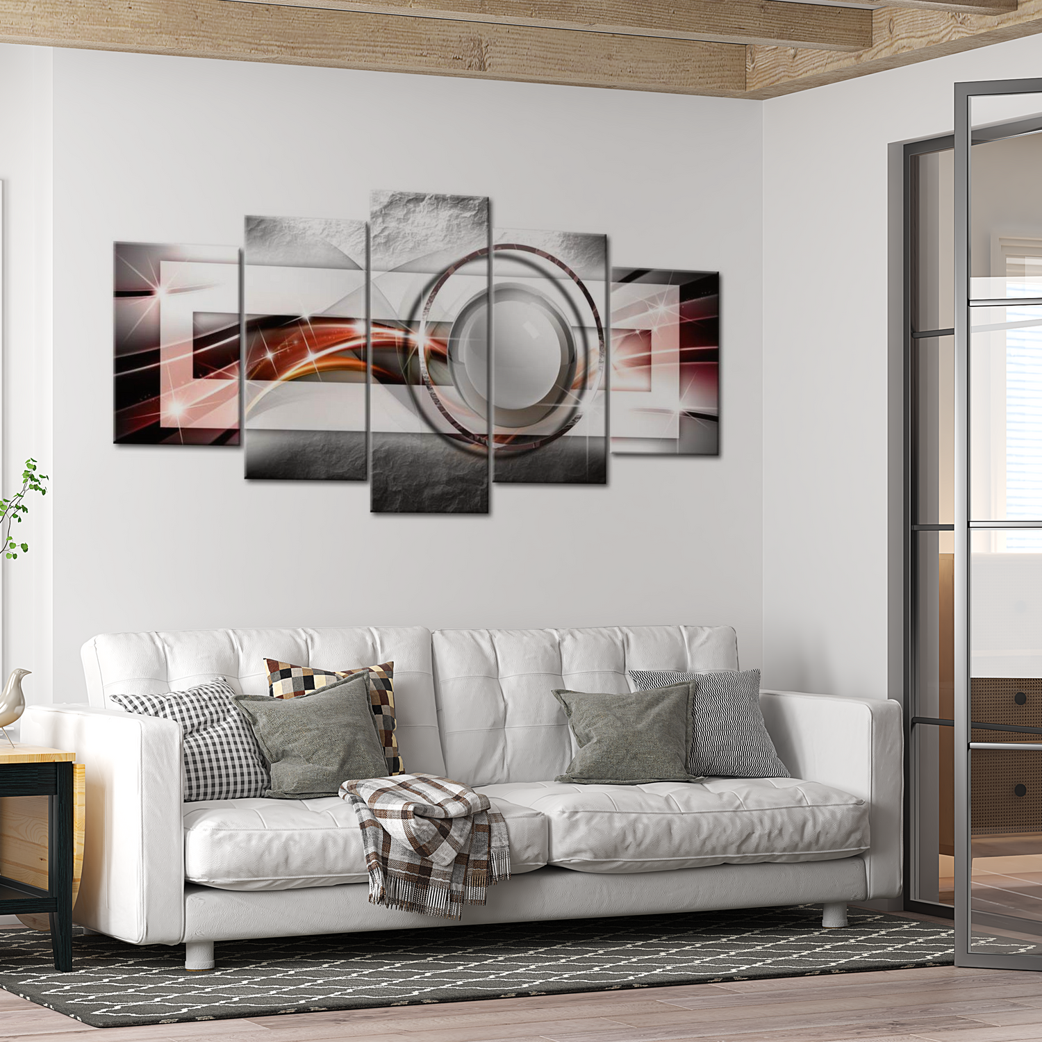 Stretched Canvas Glamour Art - Modern Look 40"Wx20"H