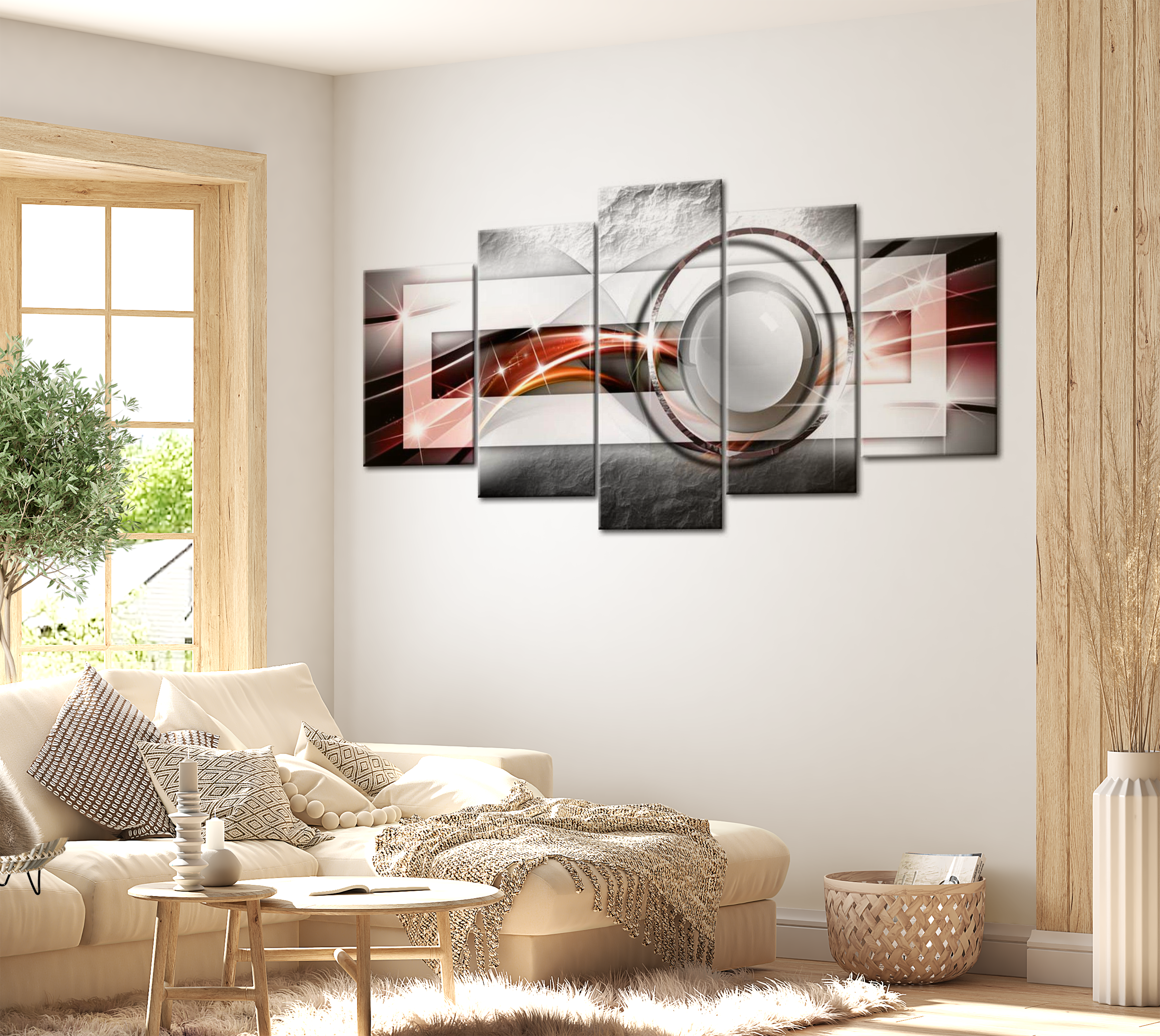 Stretched Canvas Glamour Art - Modern Look 40"Wx20"H