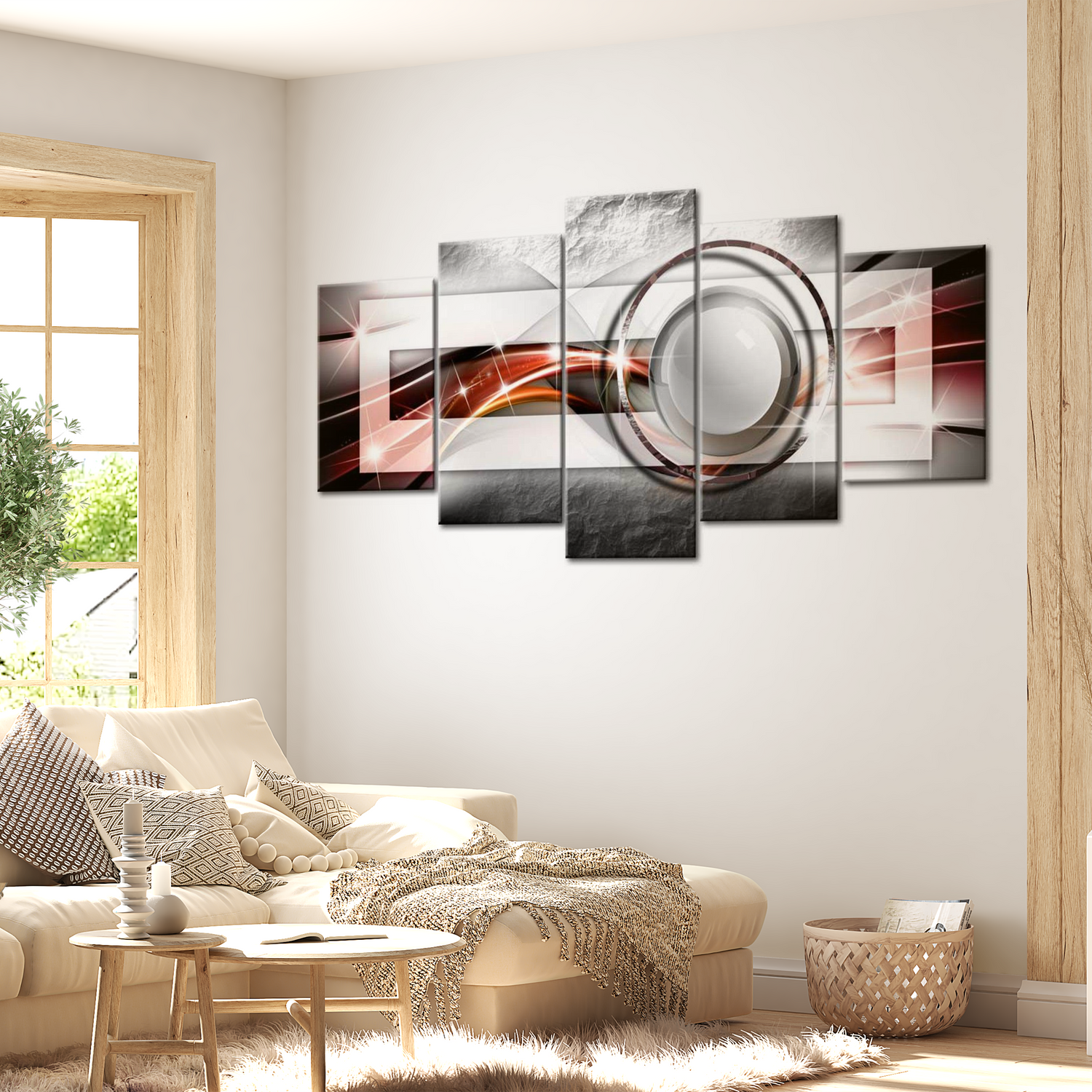 Stretched Canvas Glamour Art - Modern Look 40"Wx20"H