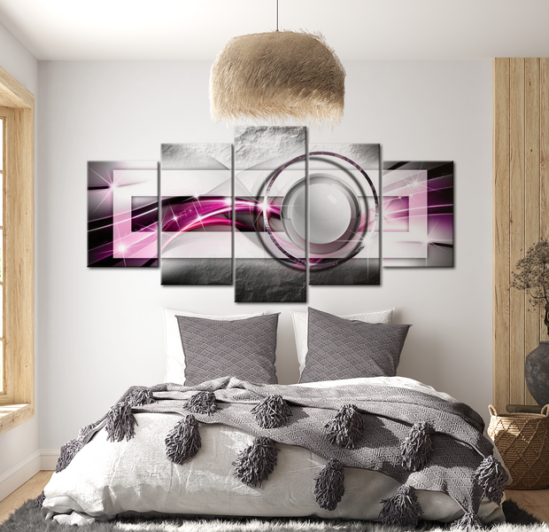 Glam Canvas Wall Art - Modern Pink - 5 Pieces