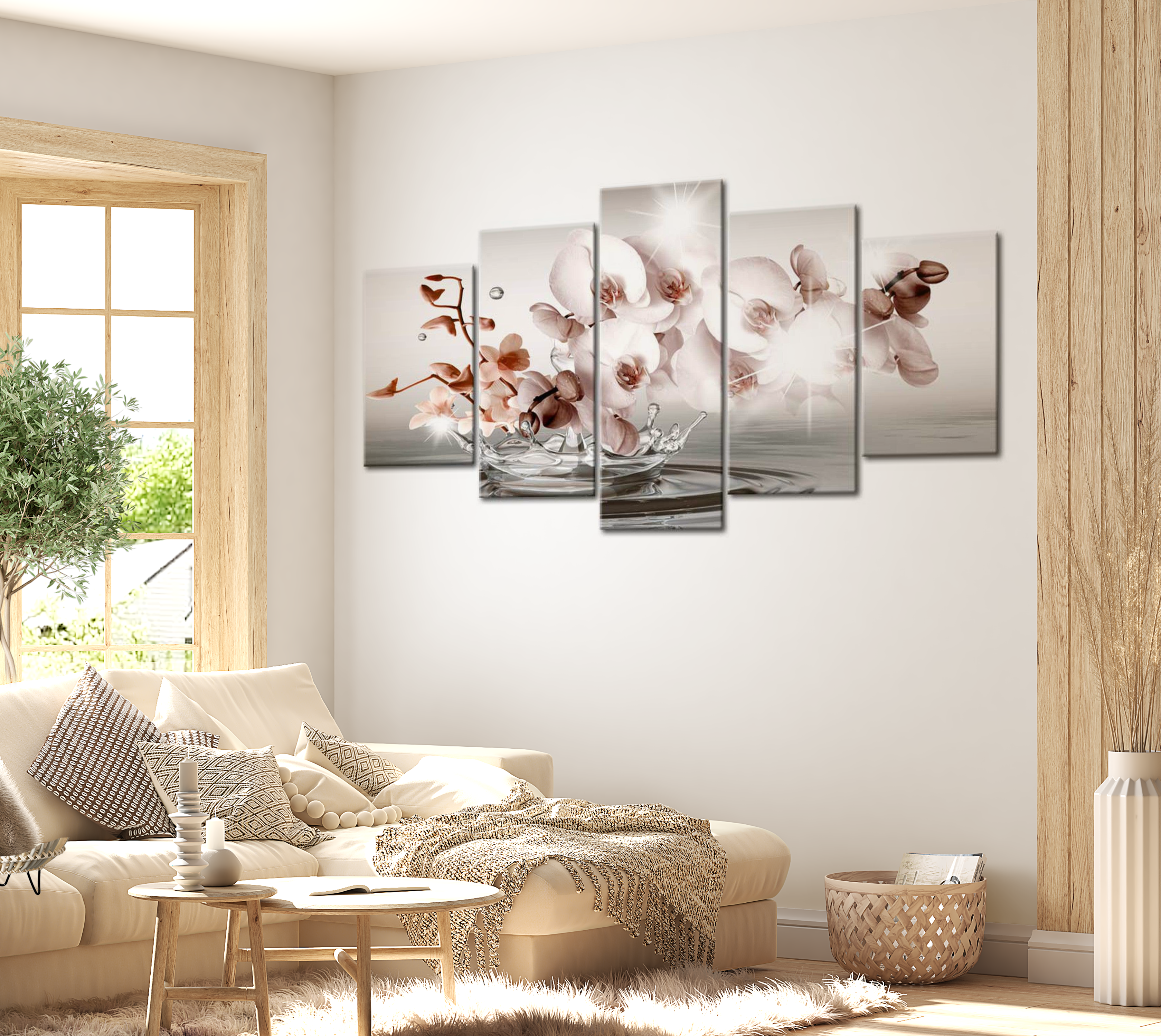 Stretched Canvas Glamour Art - Morning Sonata 40"Wx20"H