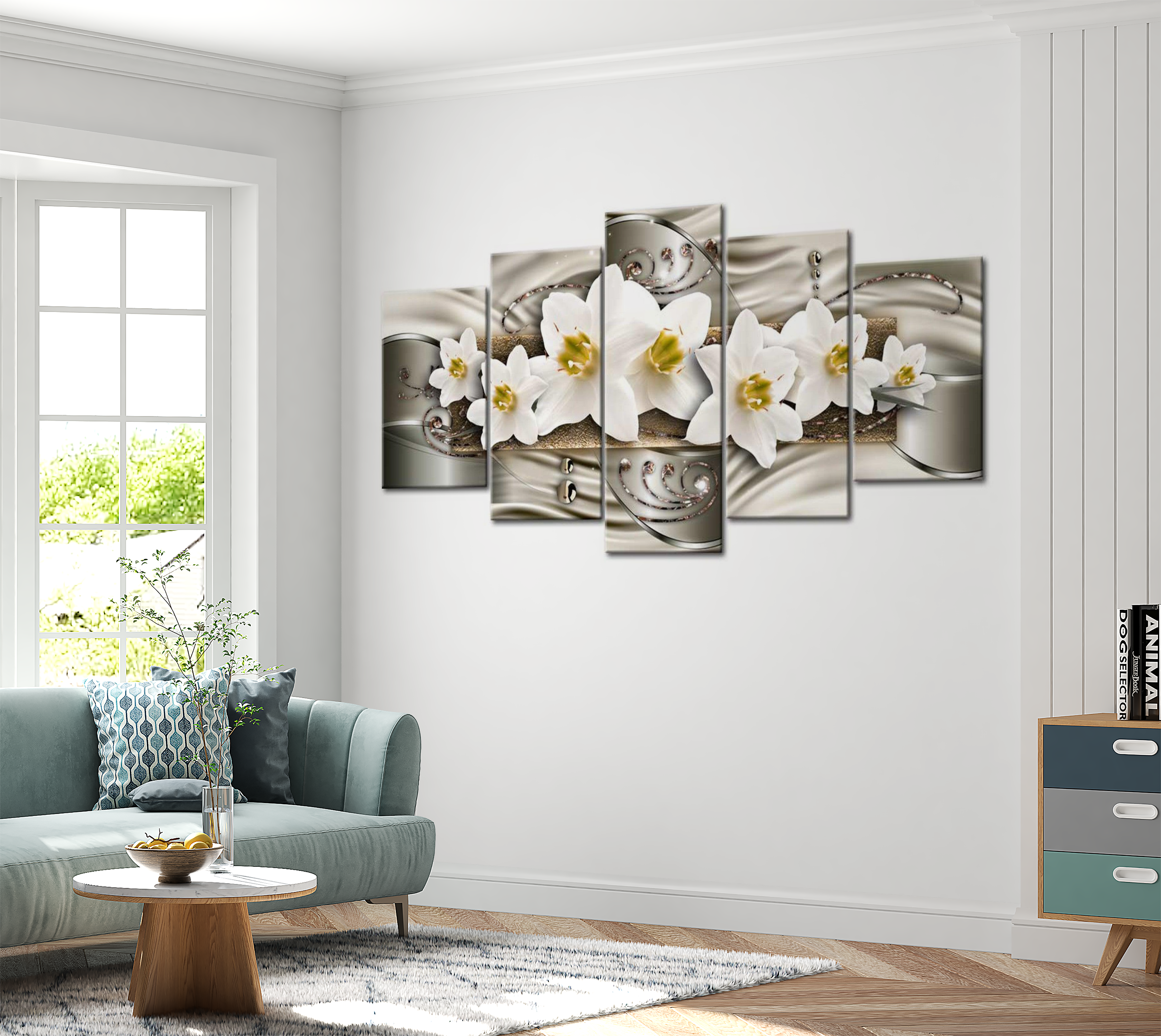 Stretched Canvas Glamour Art - Narcissi 40"Wx20"H