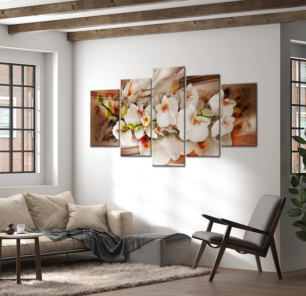 Glam Canvas Wall Art - Radiant Bouquet - 5 Pieces