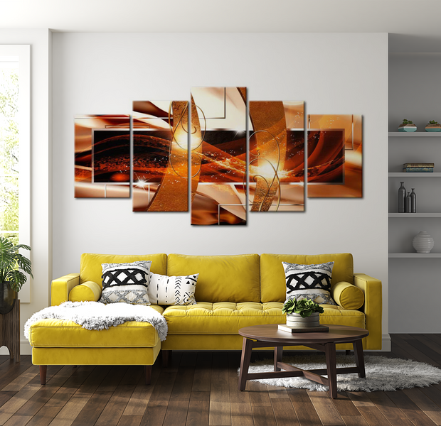 Glam Canvas Wall Art - Radiant Reverie - 5 Pieces