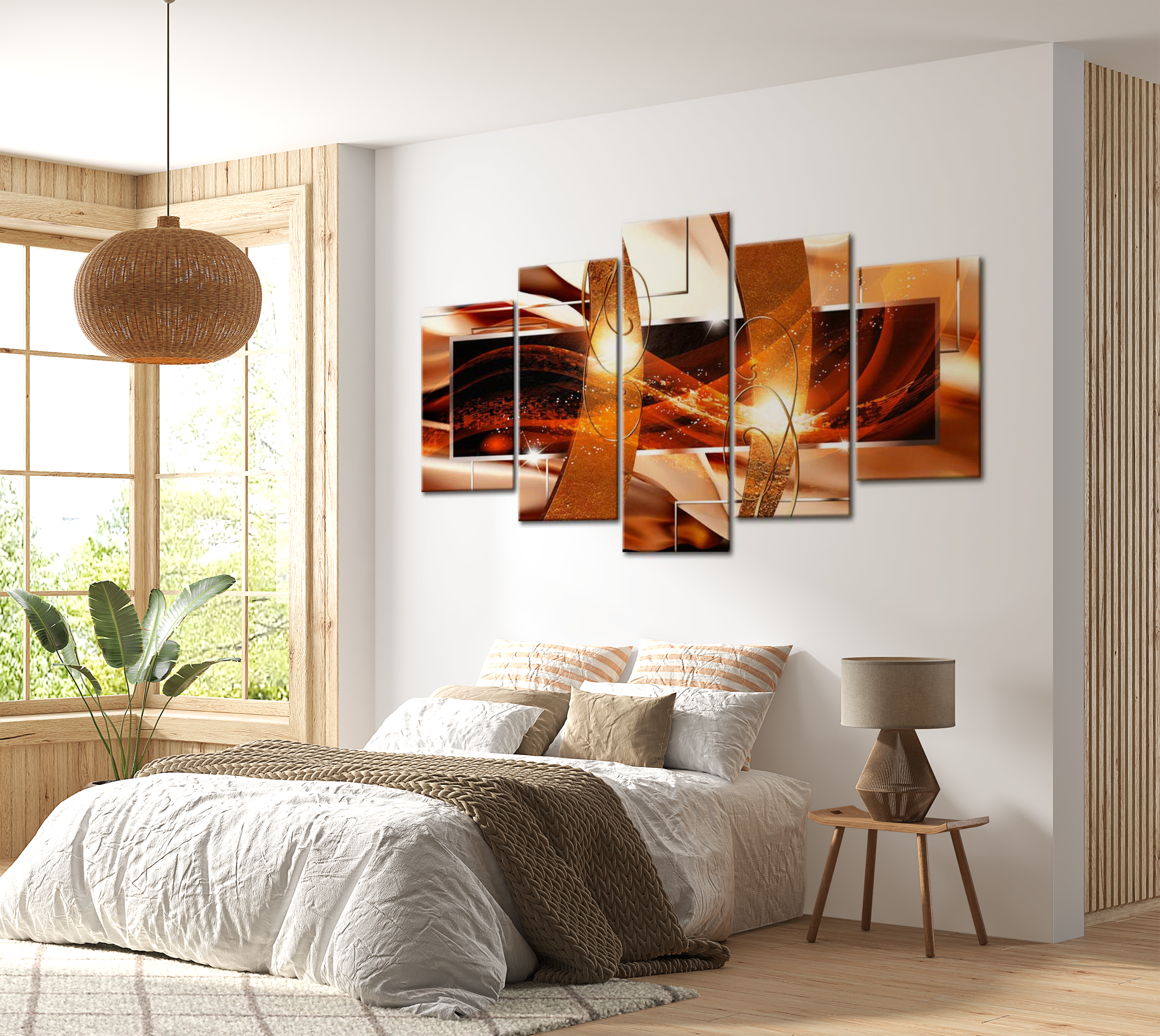 Stretched Canvas Glamour Art - Fire Of Life 40"Wx20"H