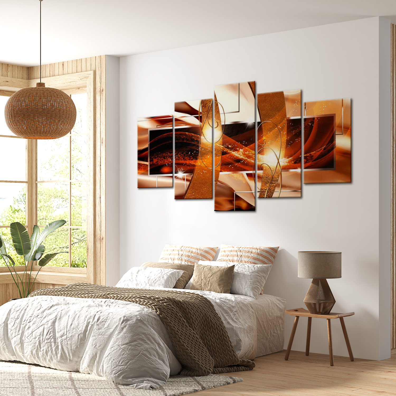 Stretched Canvas Glamour Art - Fire Of Life 40"Wx20"H