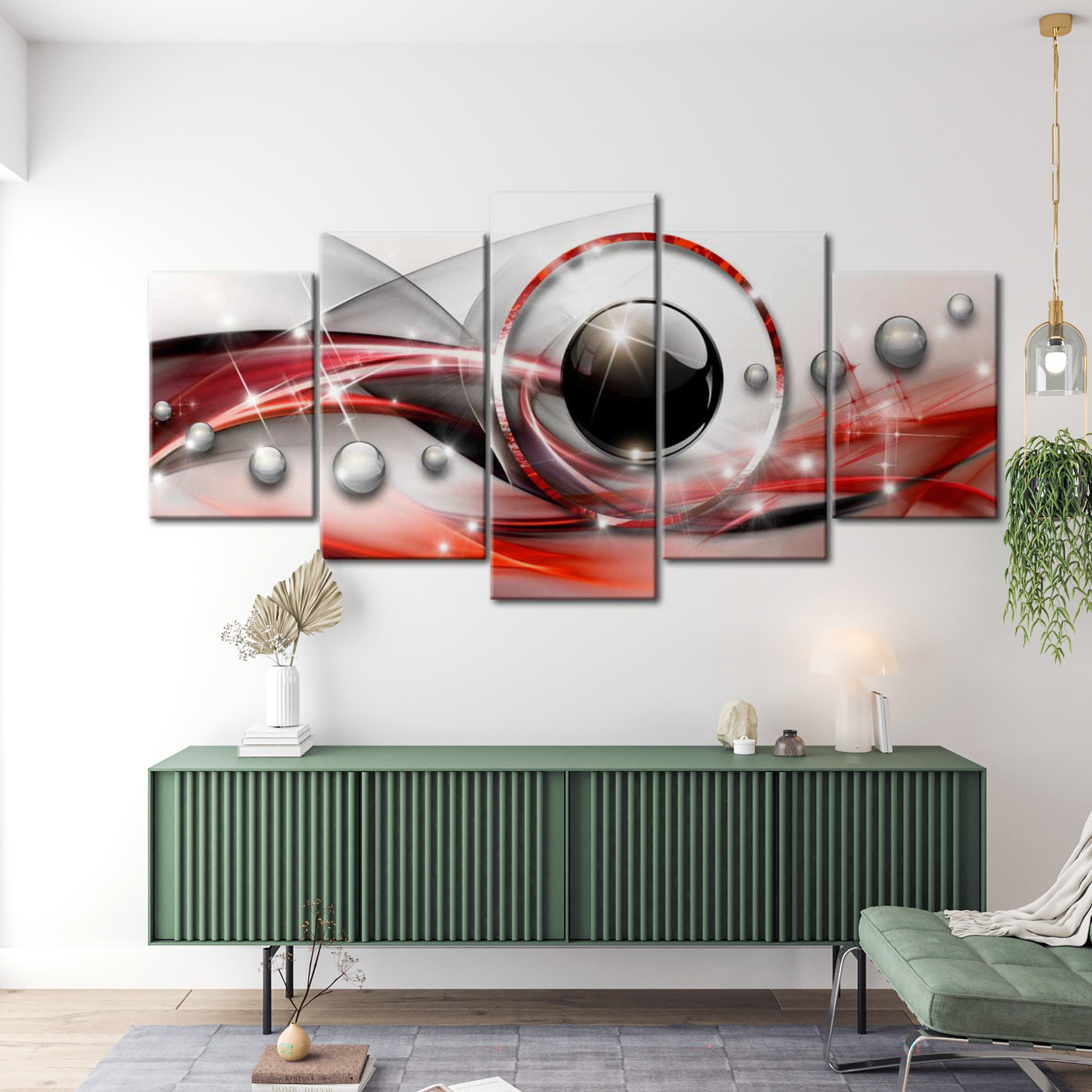 Stretched Canvas Glamour Art - Red Eye 40"Wx20"H