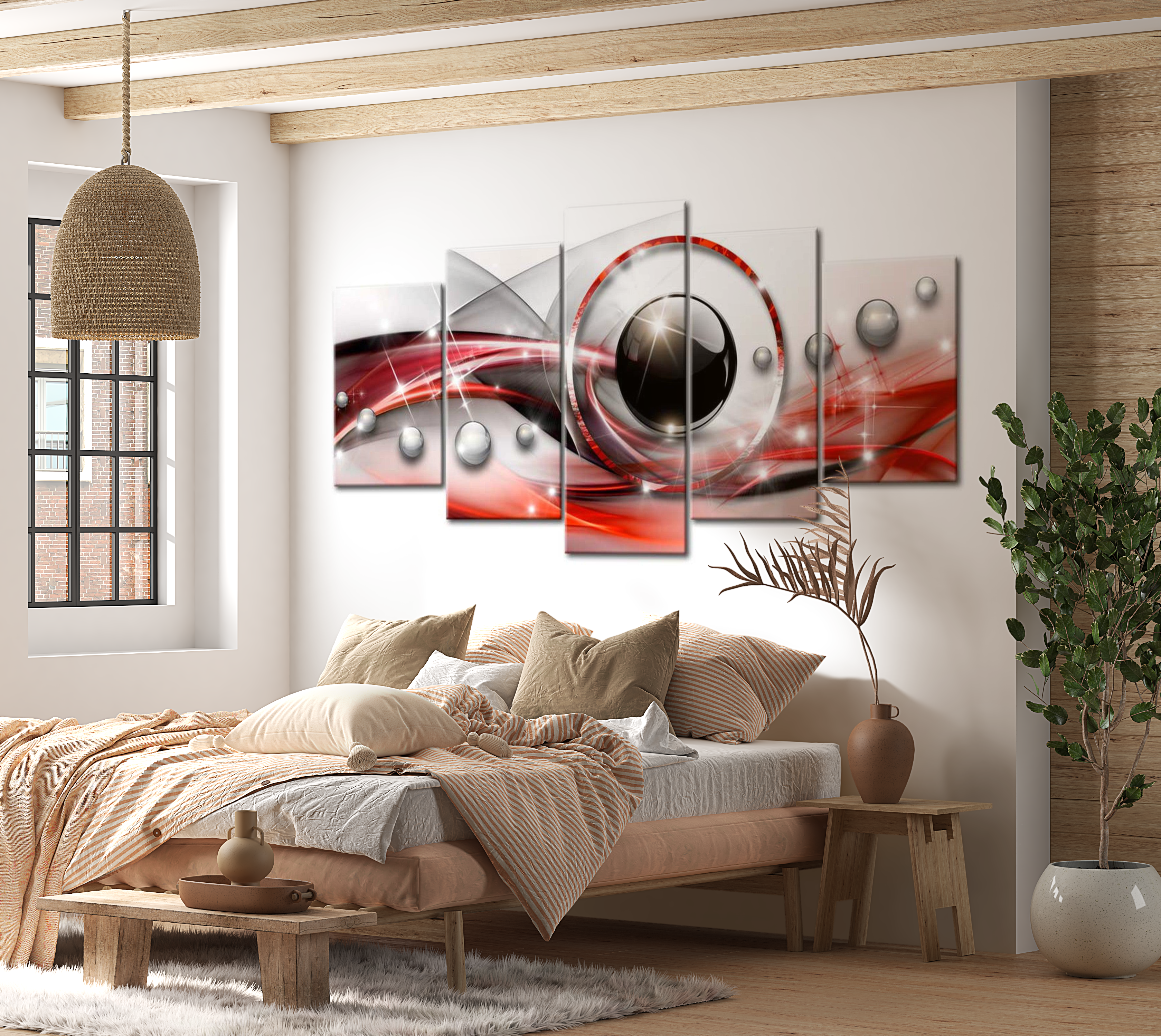 Stretched Canvas Glamour Art - Red Eye 40"Wx20"H