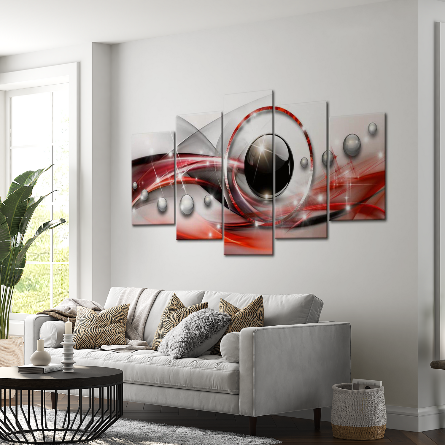 Stretched Canvas Glamour Art - Red Eye 40"Wx20"H