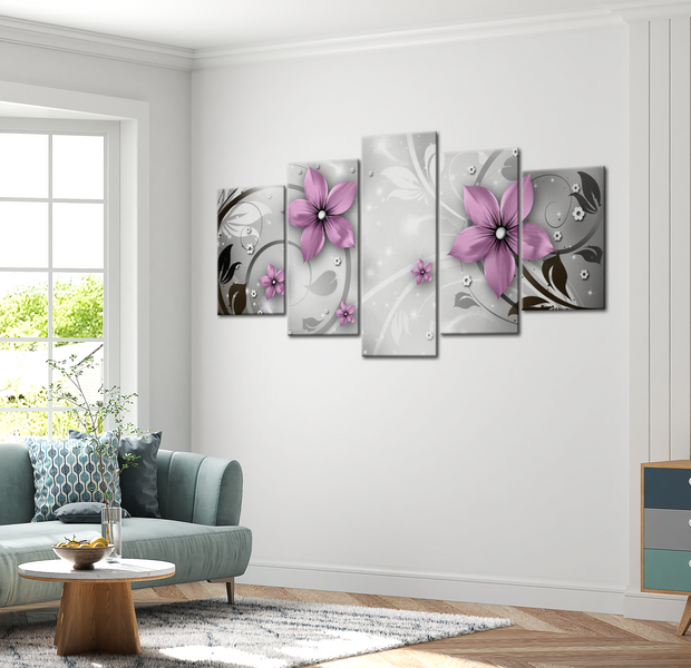 Glam Canvas Wall Art - Royal Garden - 5 Pieces